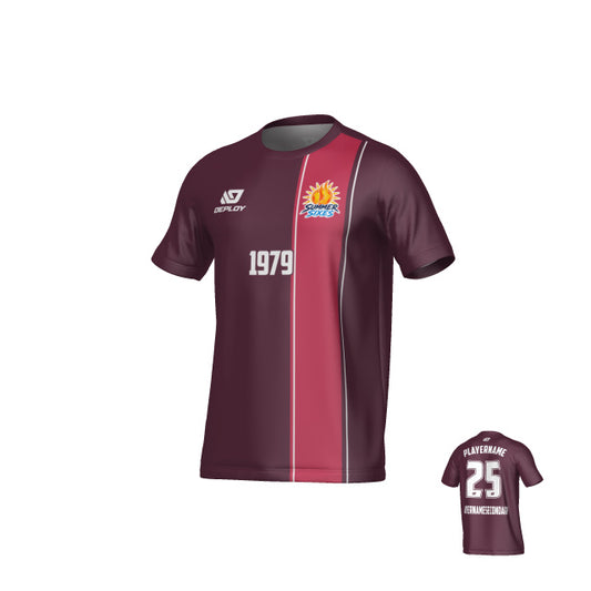 SUTHERLAND SHIRE FA SUMMER - EDGE - MAROON