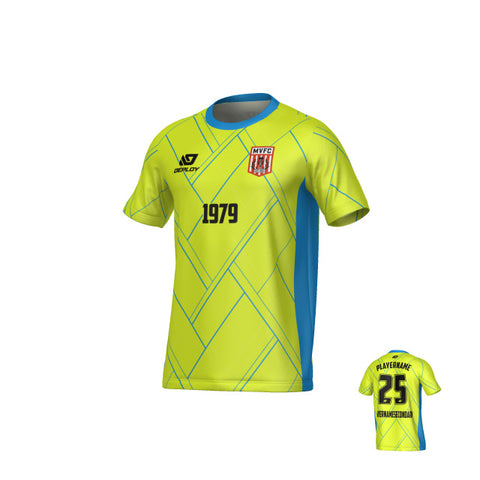 MOSS VALE FC SUMMER - PLAID - NEON YELLOW