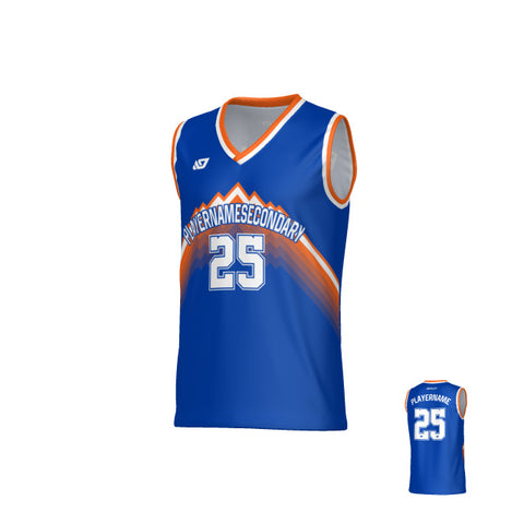 Horizon Basketball Jersey - Blue & Orange