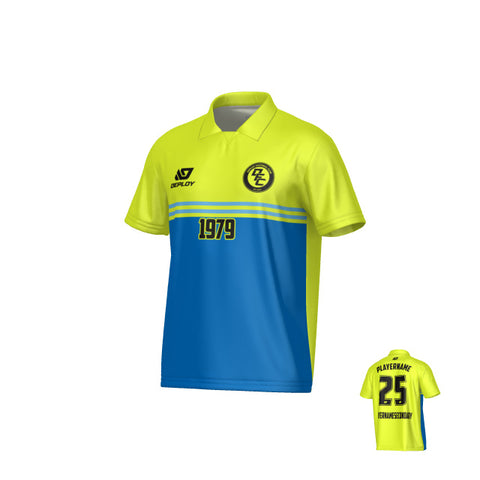 Summit Collared Jersey - Neon Yellow