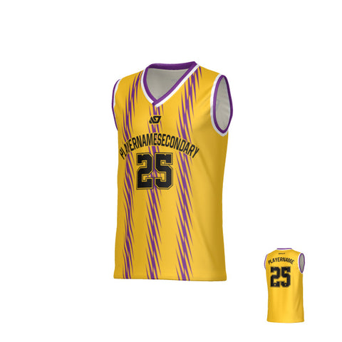 Torrent Basketball Jersey - Yellow & Purple