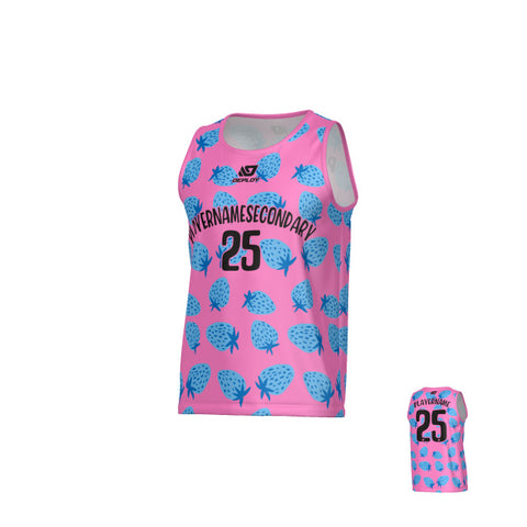 Strawberry Sports Singlet - Pink