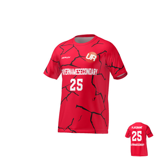 URBAN REC - FLIGHT JERSEY CRACKS - RED