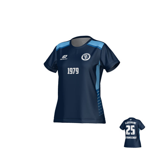 Apex Womens Jersey - Navy & Sky Blue