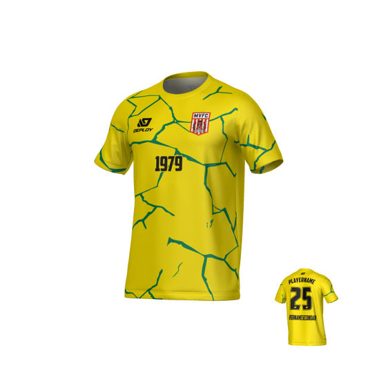 MOSS VALE FC SUMMER - CRACKS - YELLOW
