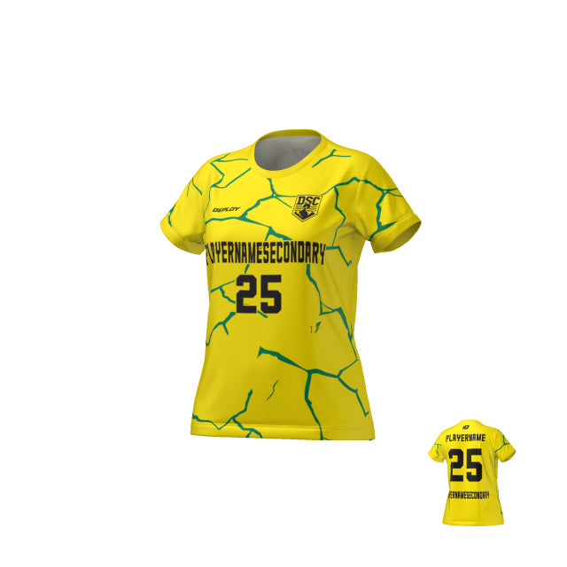 Flight Jersey Womens Crack - Yellow