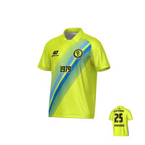 Velocity Collared Jersey - Neon Yellow