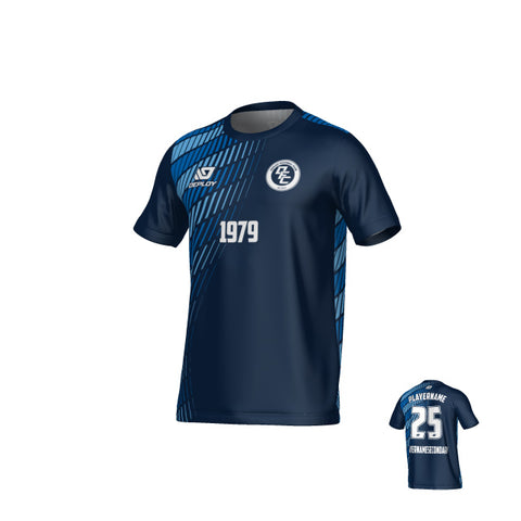 Spray Jersey - Navy & Sky Blue
