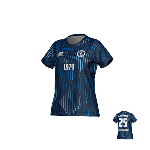 Drips Womens Jersey - Navy & Sky Blue