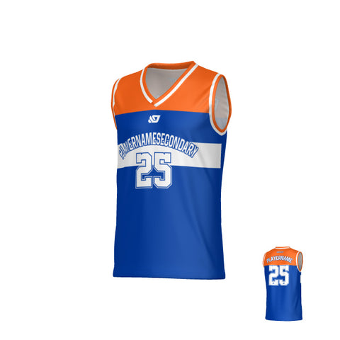 Bandit Basketball Jersey - Blue & Orange