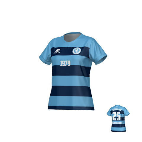 Hoops Womens Jersey - Sky Blue & Navy