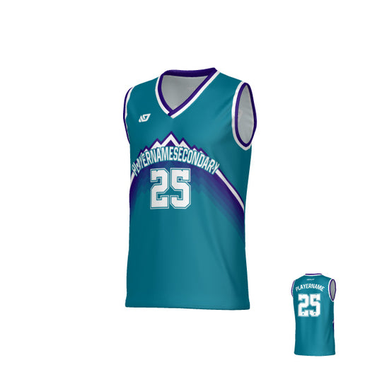 Horizon Basketball Jersey - Teal & Purple
