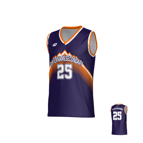 Horizon Basketball Jersey - Purple & Orange