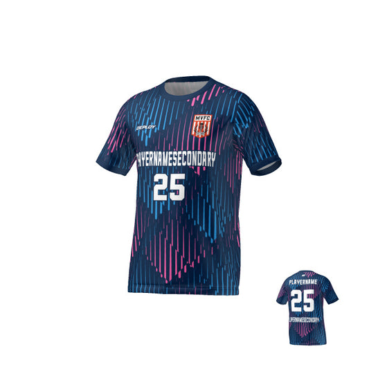 Moss Vale FC - Flight Jersey Faded - Navy/Pink