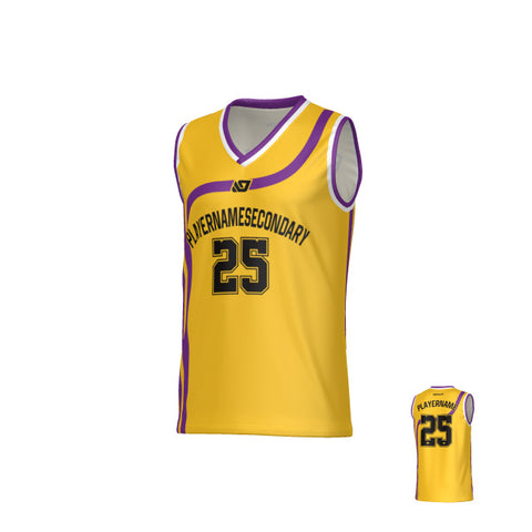 Halo Basketball Jersey - Yellow & Purple