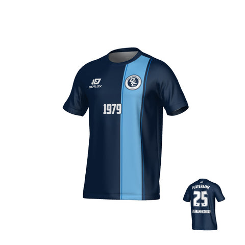 Edge Jersey - Navy & Sky Blue