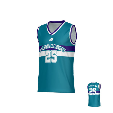 Champion Basketball Jersey - Teal & Purple