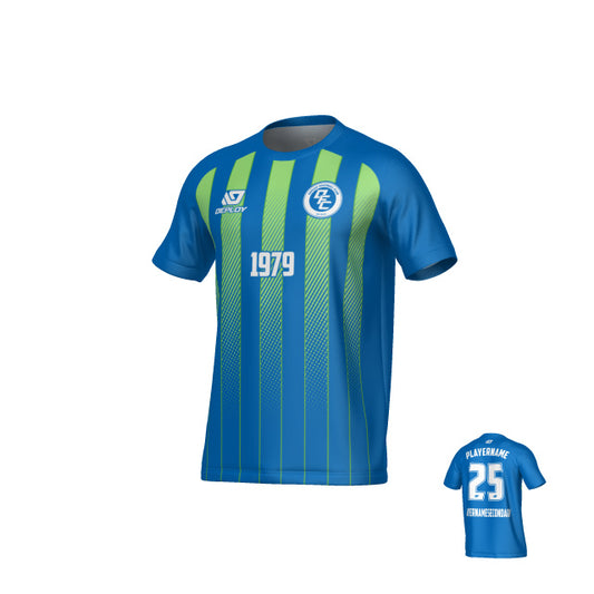 Streamline Jersey - Blue & Neon Green