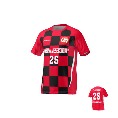 URBAN REC - FLIGHT JERSEY CHECKERS - RED