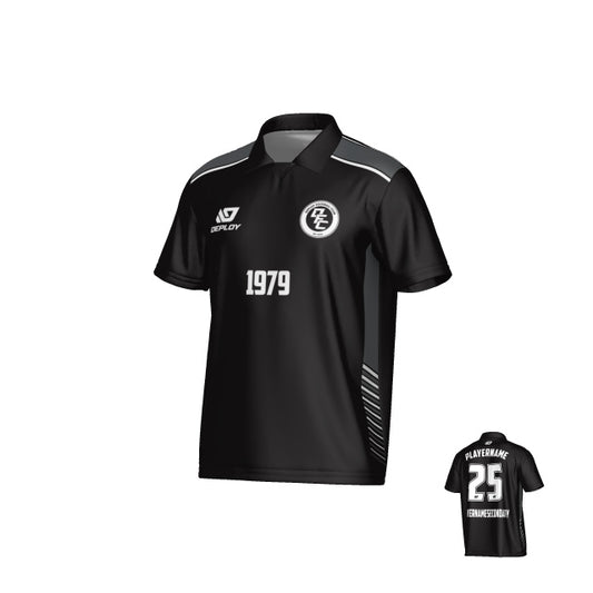 Apex Collared Jersey - Black