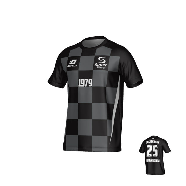 SUPER FUTSAL - CHECKERS - BLACK