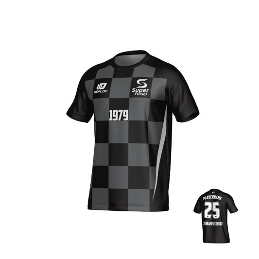 SUPER FUTSAL - CHECKERS - BLACK