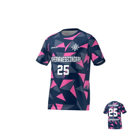 Flight Jersey Fragments - Navy & Pink
