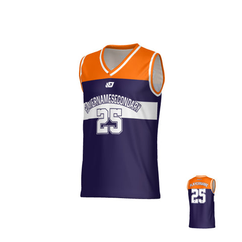 Bandit Basketball Jersey - Purple & Orange
