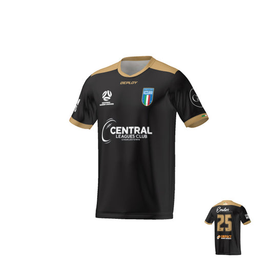 Charlestown Azzurri FC - 2025 Mens Res Grade Away Jersey - GK - Black