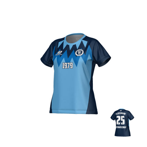 Carnival Womens Jersey - Navy & Sky Blue