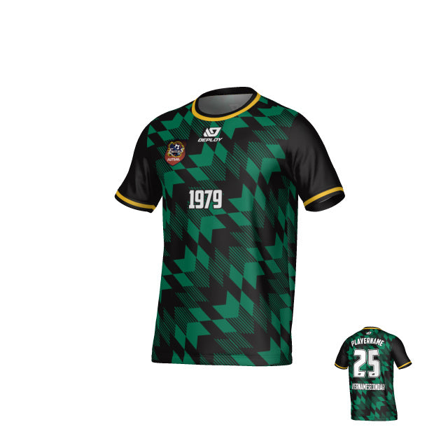 CHANDLER FUTSAL SUMMER - LEAVES - BLACK & GREEN