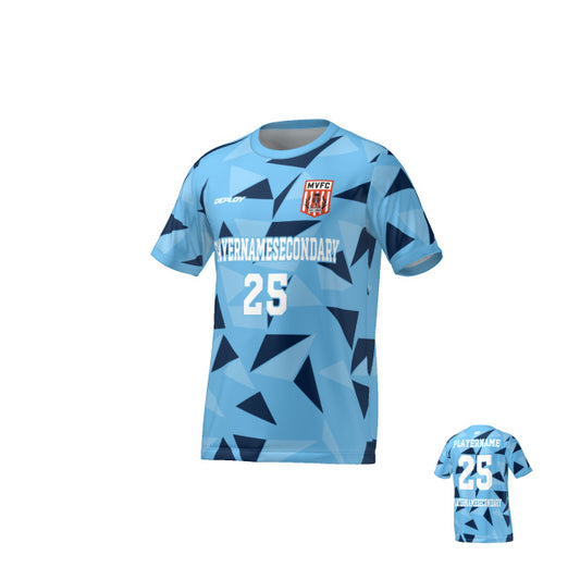 Moss Vale FC - Flight Jersey Fragments - Sky Blue