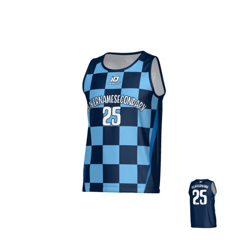 Checkers Sports Singlet - Navy