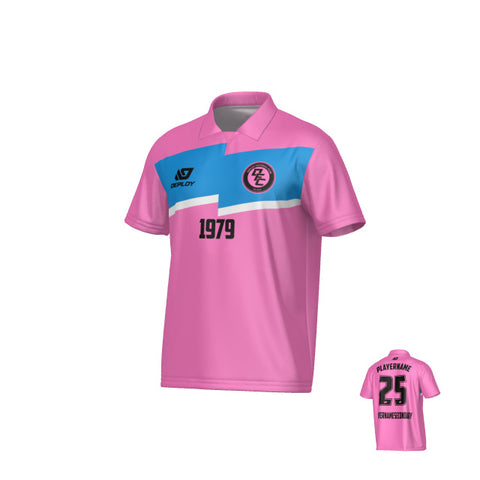 Zag Collared Jersey - Pink
