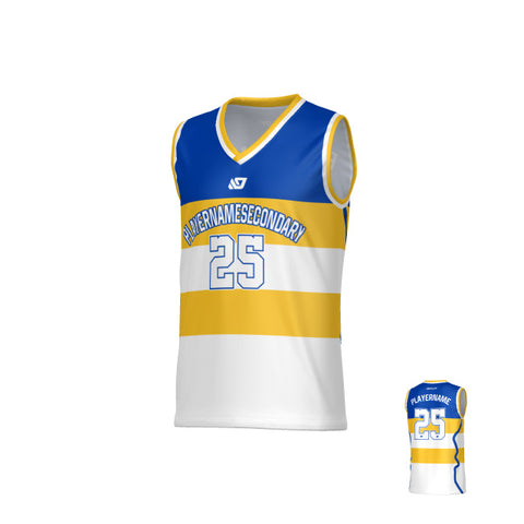 Victory Basketball Jersey - Royal Blue & Yellow