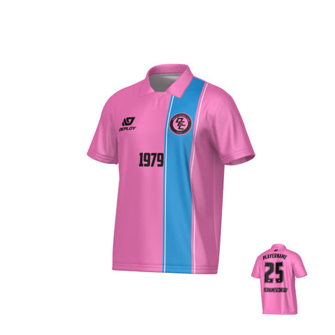 Edge Collared Jersey - Pink