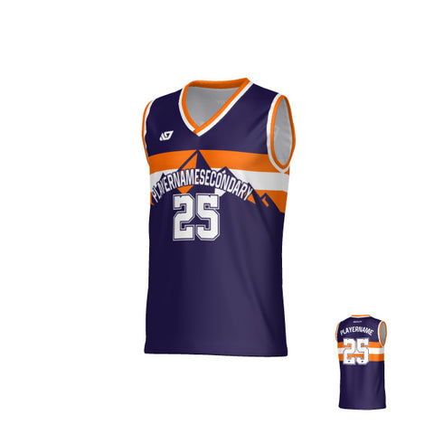 Summit Basketball Jersey - Purple & Orange