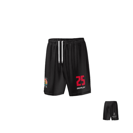 Gold Coast Strikers - Playing Shorts - Black and Red