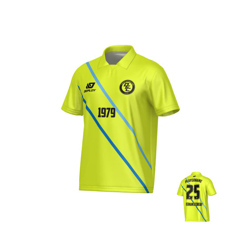 Tracks Collared Jersey - Neon Yellow