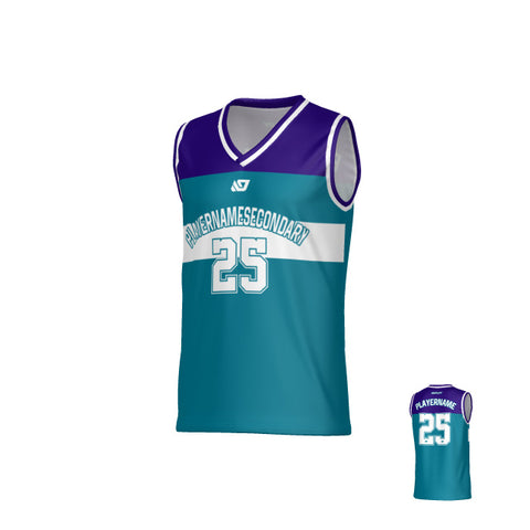 Bandit Basketball Jersey - Teal & Purple