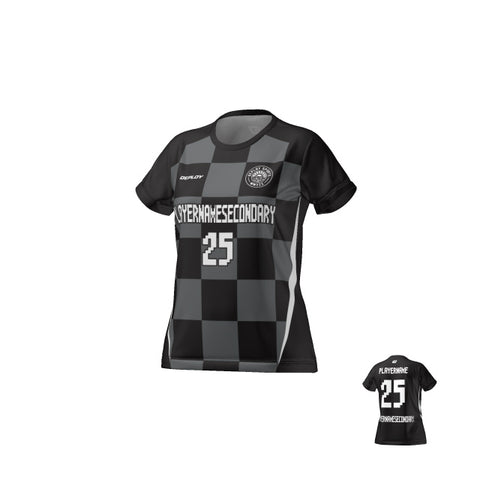 Flight Jersey Womens Checkers - Black