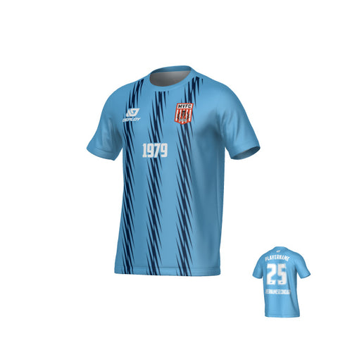 MOSS VALE FC SUMMER - ZIG ZAG - SKY BLUE