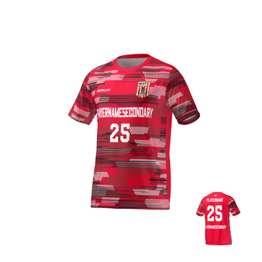 Moss Vale FC - Flight Jersey Glitch - Red