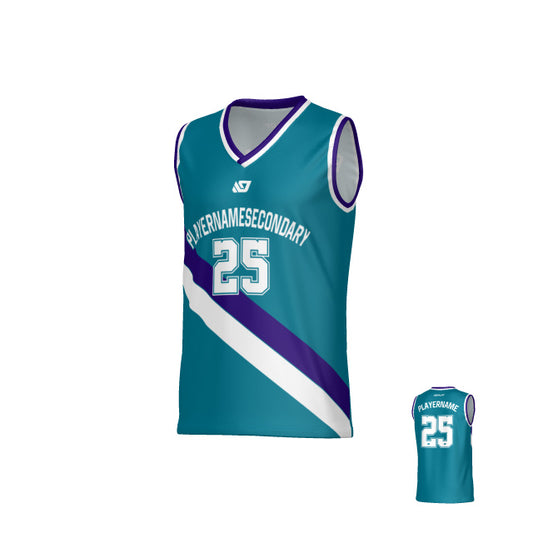 Drift Basketball Jersey - Teal & Purple