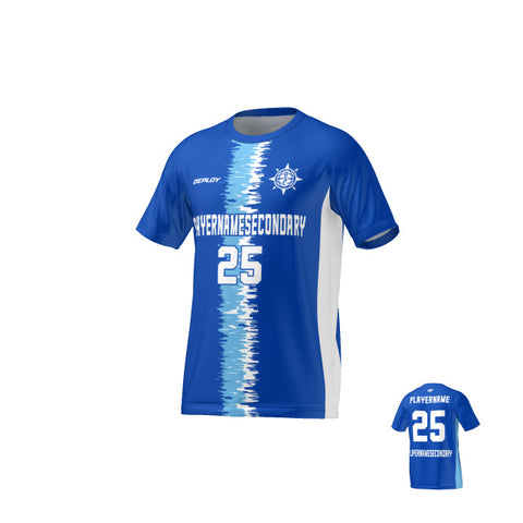 Flight Jersey Static Stripe - Royal Blue