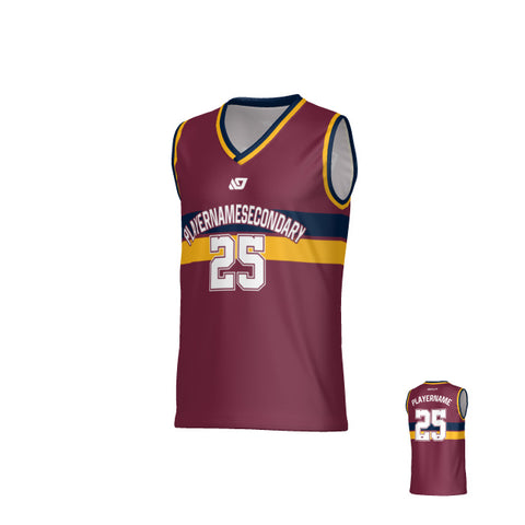 Champion Basketball Jersey - Maroon & Navy