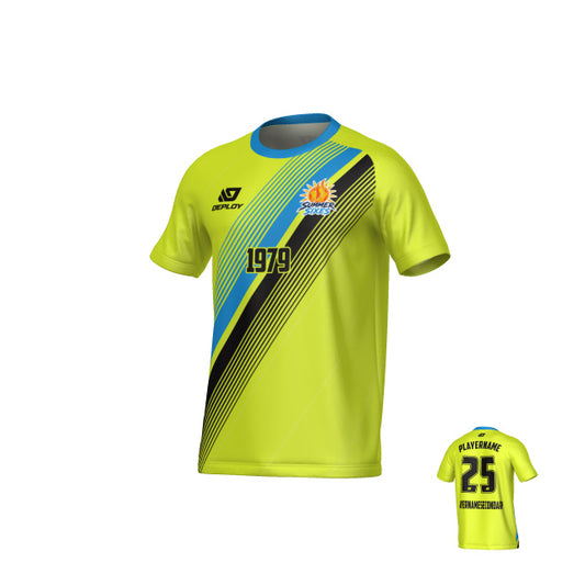 SUTHERLAND SHIRE FA SUMMER - VELOCITY - NEON YELLOW