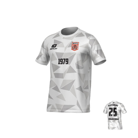 MOSS VALE FC SUMMER - SHARDS - WHITE
