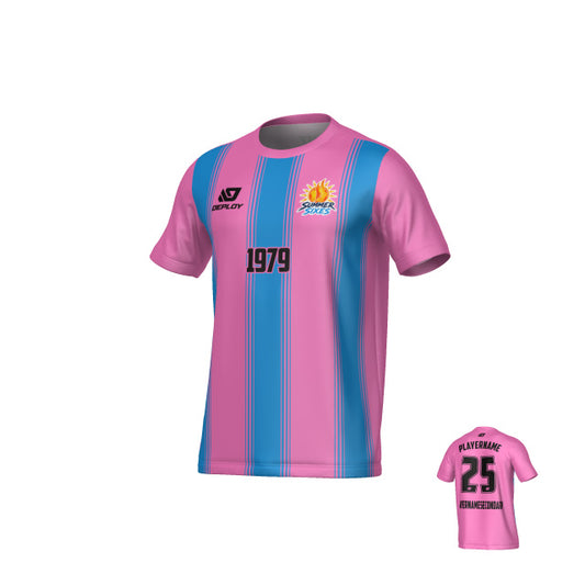 SUTHERLAND SHIRE FA SUMMER - PILLARS - PINK & SKY BLUE