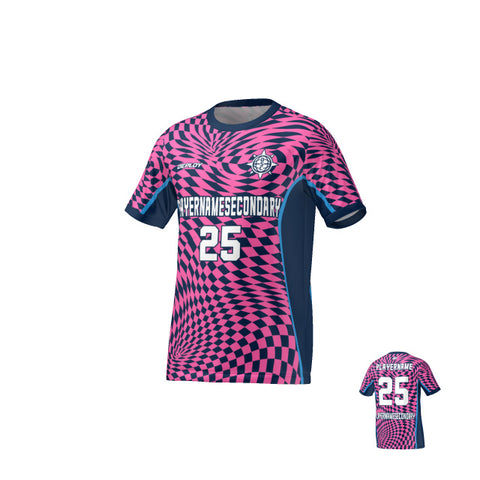 Flight Jersey Warped - Navy & Pink